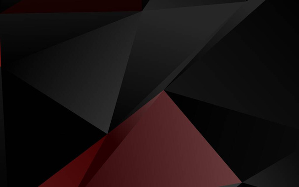 Dark Red vector blurry triangle pattern. A completely new color illustration in a vague style. Triangular pattern for your business design. - ベクター画像
