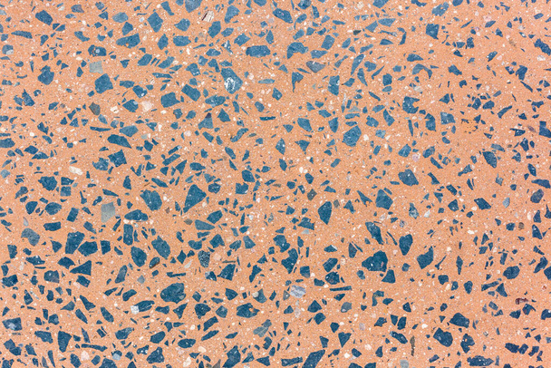Betoni graniitti kivi kiillotettu lattia lähikuva osa punainen hiekka yksityiskohta sisustus tausta . - Valokuva, kuva