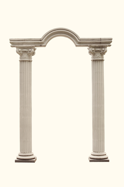  arco delle colonne su sfondo bianco
 - Foto, immagini
