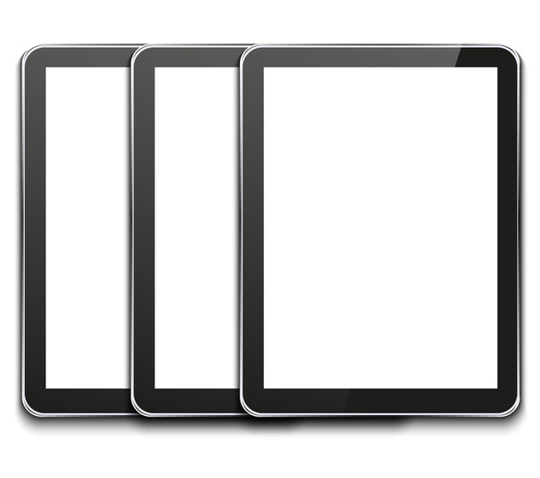 векторный современный планшет на белом
 - Вектор,изображение