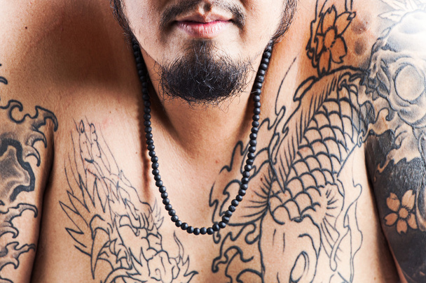 férfiak a tetoválás - Fotó, kép