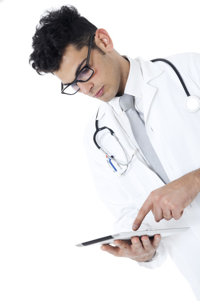 tıbbi doktor stetoskop ve tablet ile  - Fotoğraf, Görsel