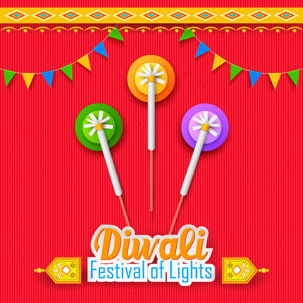 Joyeux fond Diwali
 - Vecteur, image