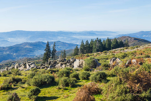 landscape view of mountain at Soajo in Norte Region Portugal, l Europe - Фото, изображение