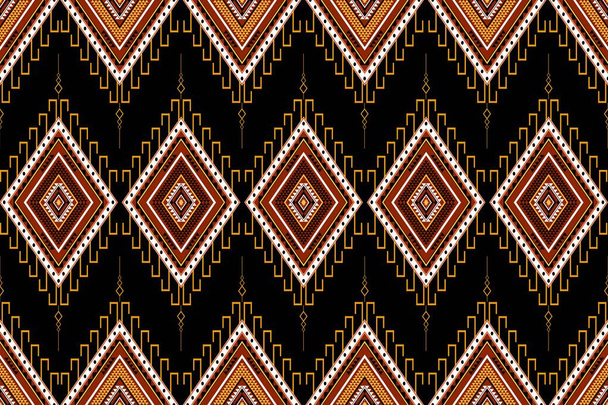 Geometric ethnic oriental seamless pattern traditional Design for background,carpet,wallpaper.clothing,wrapping,Batik fabric,Vector illustration.embroidery style - Sadu, sadou, sadow or sado - Вектор,изображение