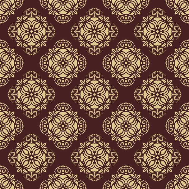 Damask Seamless Vector Pattern. Orient Background - Vector, Imagen
