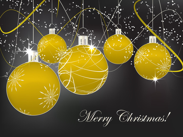 Christmas background with christmas ball and decoration - Διάνυσμα, εικόνα