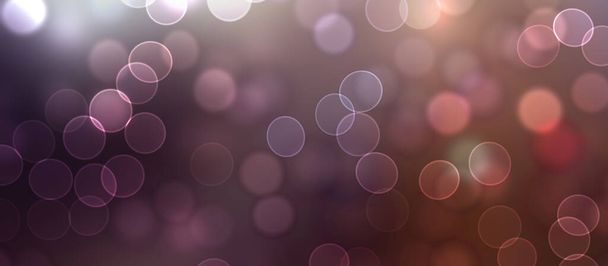 Conceptual lights wallpaper. Beautiful Abstract multicolored bokeh circles background with particles. Vibrant de-focused illustration with space to display your text or title.  - Photo, Image