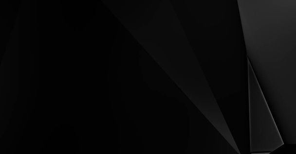 Trendy luxury relief minimalist design. Futuristic template. Premium abstract wallpaper with dark elements. Elegant backdrop. Black 3d geometric background. Design for poster, brochure, presentation. - Photo, Image