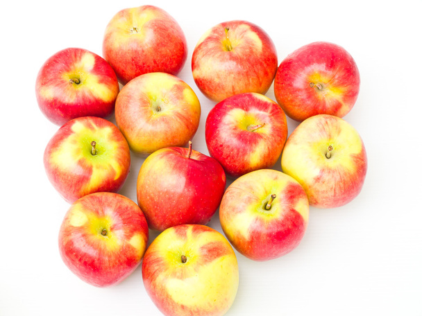 czerwone jabłka odizolowane na białym tle - Zdjęcie, obraz