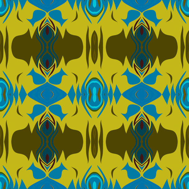 Seamless minimalist material. Tribal inspired pattern. Elegant wallpaper with simple shapes and beautiful color palette. Decorative motif. For web, invitation, poster, textile print. - Foto, Imagen