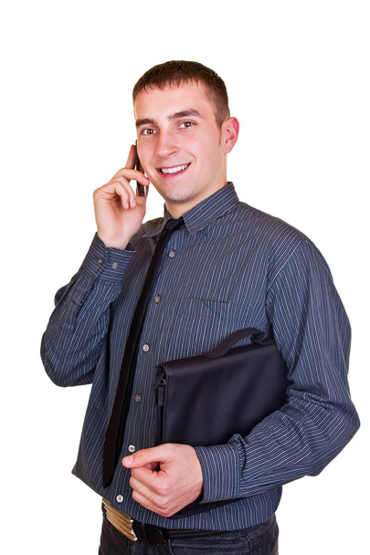 Young businessman using mobile phone - Fotoğraf, Görsel