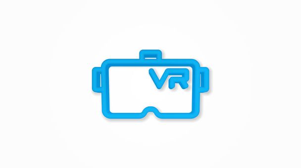 VR окуляри, окуляри, віртуальна реальність 360 3d реалістична піктограма лінії. Векторна ілюстрація
 - Вектор, зображення