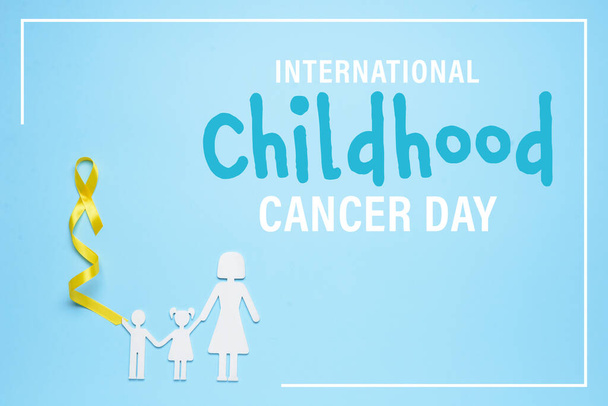 Bannière de sensibilisation pour la Journée internationale du cancer de l'enfance - Photo, image
