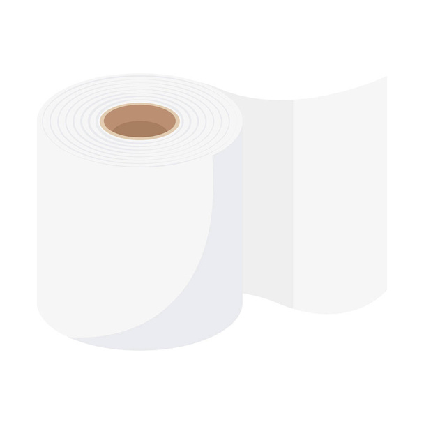 tissue paper roll Cartoon vector illustration isolated object  - Vector, Image
