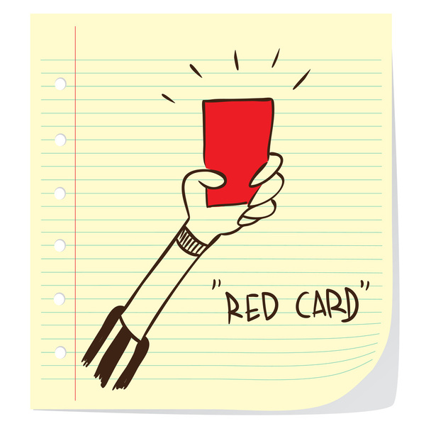 Red Card - Vector, Image
