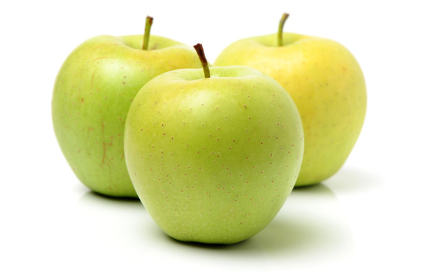 Зелені яблука ізольовані на білому тлі
 - Фото, зображення