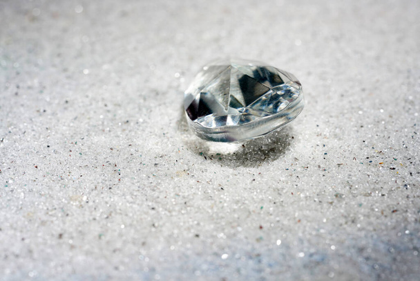 Brilliant cut diamonds photographed in the studio - Fotoğraf, Görsel