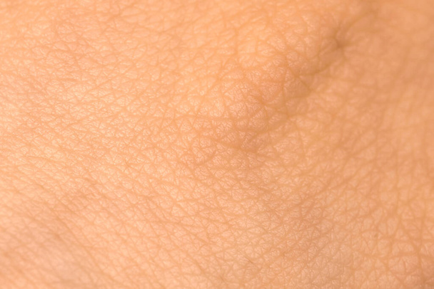 Struktura lidské kůže. Detailní zdravé pozadí kůže. Mladá osoba, koncept zdravotní péče  - Fotografie, Obrázek
