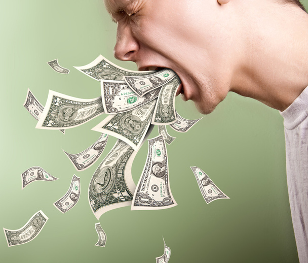 Vomiting by money - Фото, изображение