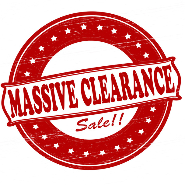Massive clearance - Vector, Image