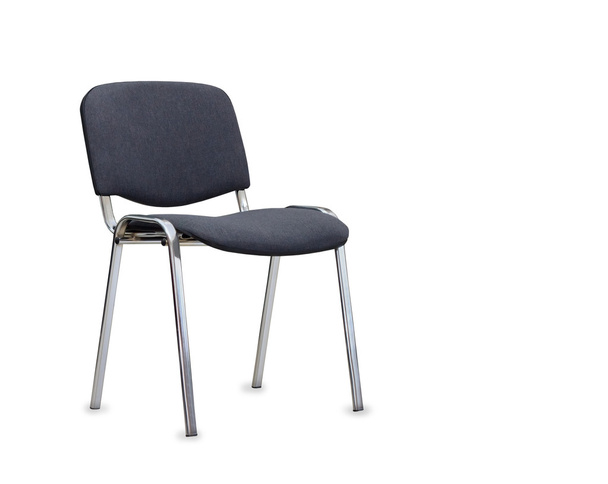 The gray office chair. Isolated - Zdjęcie, obraz