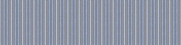 Seamless French country kitchen stripe fabric pattern print. Blue yellow white horizontal striped background. Batik dye provence style rustic woven cottagecore textile.  - Vector, Image