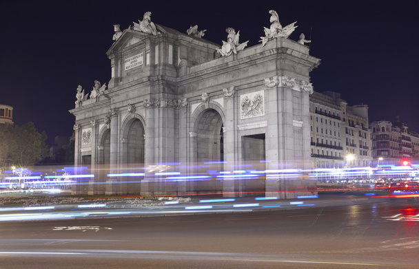 Madrid by night. Puerta de Alcala. Spain - Photo, Image