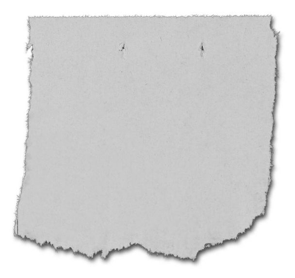 Un pezzo di carta strappata su bianco - Foto, immagini