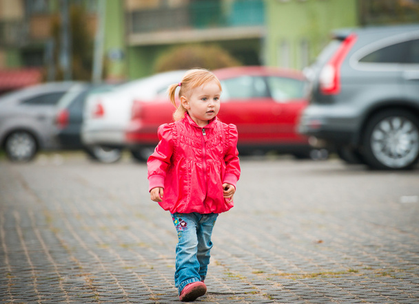 little cute girl  on the walk - Foto, Bild