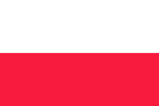 Bandiera nazionale della Polonia. Bandiera della Polonia, colori ufficiali corretti. Illustrazione vettoriale EPS 10. - Vettoriali, immagini