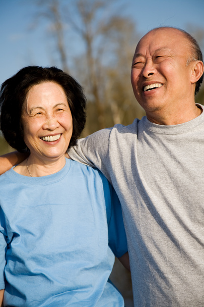 Senior pareja asiática
 - Foto, imagen