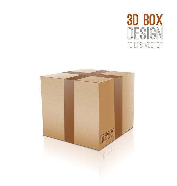 Cardboard box - Вектор,изображение
