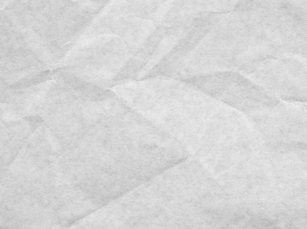 Witte verfrommeld perkament papier textuur achtergrond - Foto, afbeelding