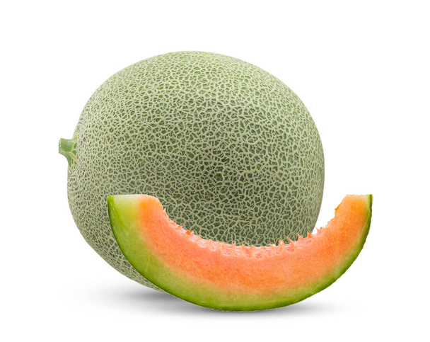 melon cantaloup isolé sur fond blanc - Photo, image