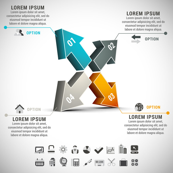 Infographic - Vektor, Bild