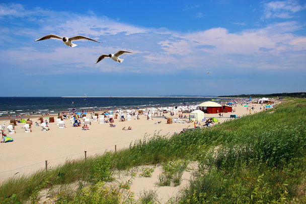 Balti-tengeri strandtól, swinoujscie, Lengyelország - Fotó, kép
