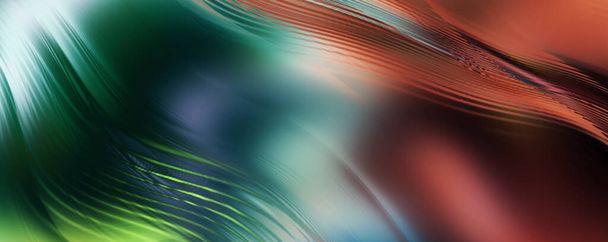 Abstract vibrant background. Colorful wavy wallpaper. Graphic concept illustration. Smooth overlapping wavy lines. Swirly colorful vibrant shapes. - Foto, Imagem