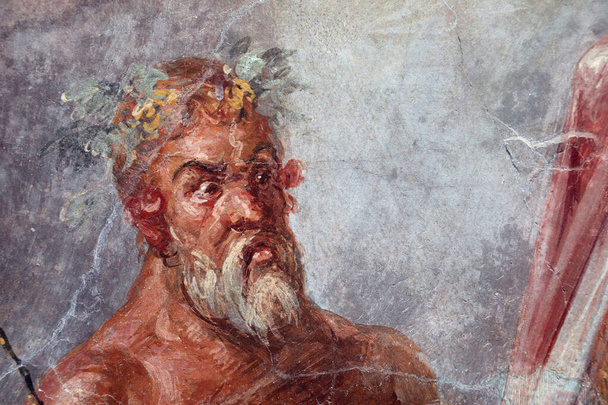 Retrato de anciano en Pompeya, Italia - Foto, Imagen