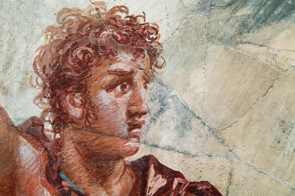 Retrato de un joven en Pompeya, Italia - Foto, Imagen