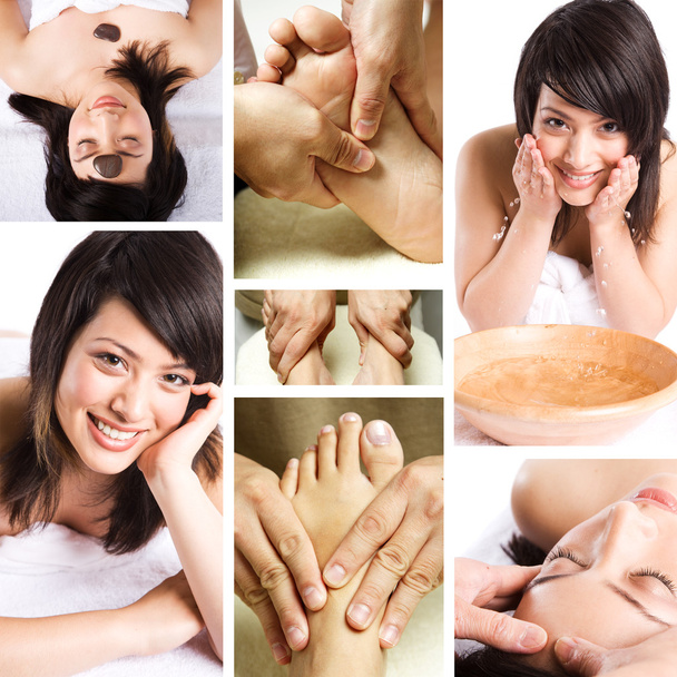 Beauty spa e massaggio collage
 - Foto, immagini