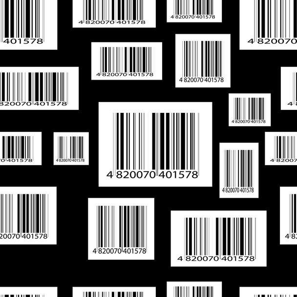 αφηρημένο χωρίς ραφή πρότυπο με βάση barcode - Διάνυσμα, εικόνα