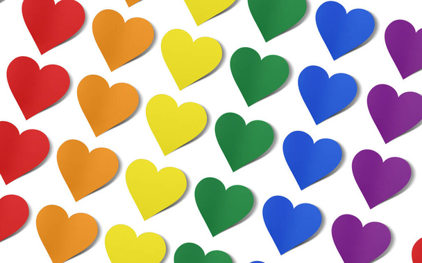 Ουράνιο τόξο σημαία υπερηφάνειας ΛΟΑΤ κίνημα - Φωτογραφία, εικόνα