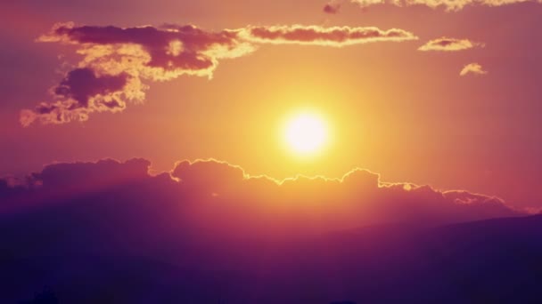 zachód słońca promień słońca czas upływu 4k - Materiał filmowy, wideo