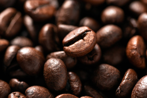 aroma, granos de café, primer plano - Foto, Imagen