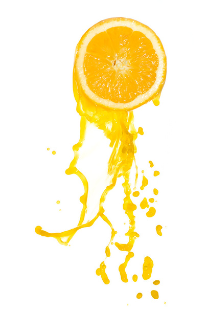 Salpicos de sumo de laranja - Foto, Imagem