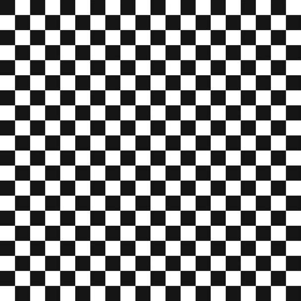 Czarno-biały szachowy wzór bez szwu. Ilustracja wektora - Wektor, obraz