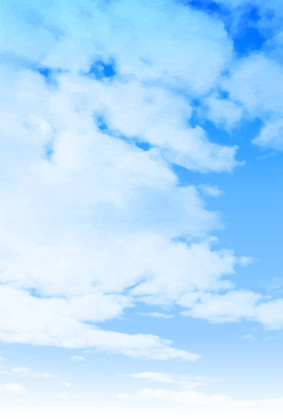 Cielo nubes azul paisaje fondo  - Vector, imagen
