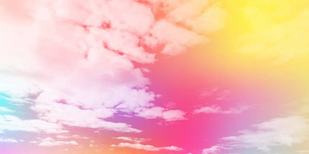 Cielo nubes coloridas paisaje fondo  - Vector, imagen