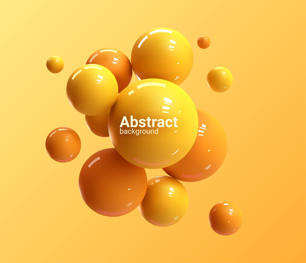 Abstract yellow vector background. - Vettoriali, immagini